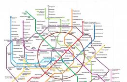 Московское центральное кольцо - карта станций метро